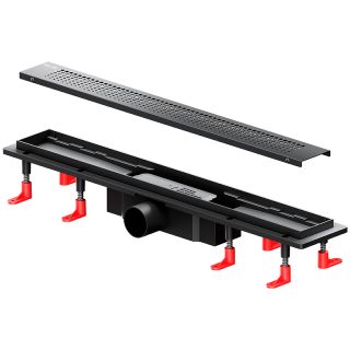 Душевой лоток AM.PM PrimeFlow 60 W02SC-P11-060-01BM с Черной матовой решеткой Cut Gradient